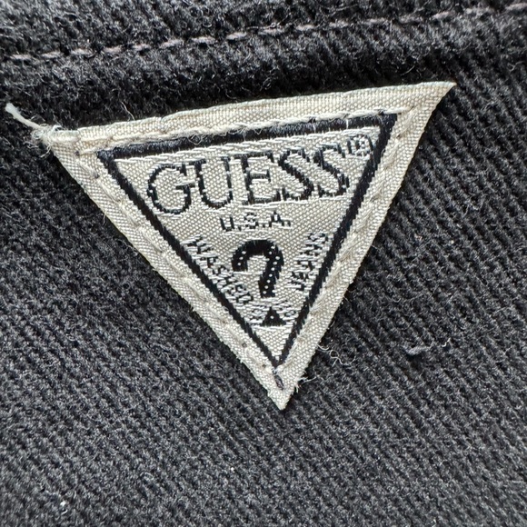 Guess Vintage Black Jean Shorts - Picture 5 of 6